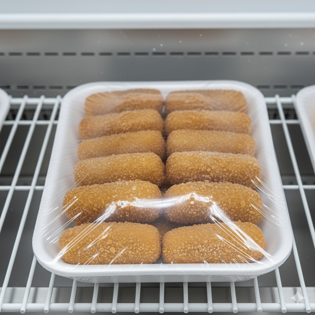 Milanesas de res empanizadas en bandeja